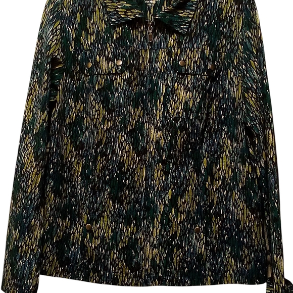 Chico's Zenergy, NWOT Multi Colored, Zipp Up Jacket W/ Two Front Pockets, Size 1 - Picture 5 of 14